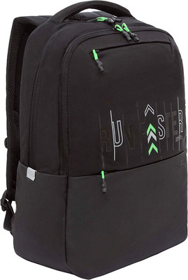 Рюкзак Grizzly RU-537-4 (черный/салатовый)