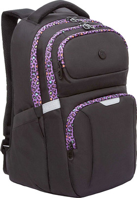 Рюкзак Grizzly RD-542-1 (черный/леопард)