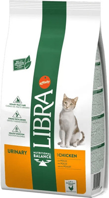 Сухой корм для кошек Libra Cat Urinary при мочекаменной болезни с курицей (10кг)