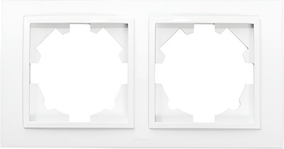 Рамка для выключателей и розеток El-Bi Zena / 500-016200-226 (матовый белый)