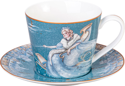 Чашка с блюдцем Lefard Снежная королева 590-625