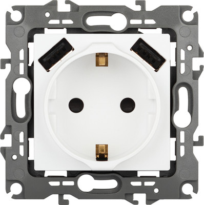 Розетка ЭРА 12-4109-01М / Б0065728 (белый матовый)