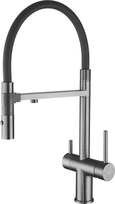 Смеситель Rose R958T (оружейная сталь)