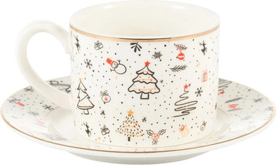 Чашка с блюдцем Gipfel Christmas 42939