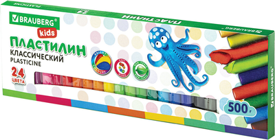 Пластилин Brauberg Kids Классический / 105874 (24цв)