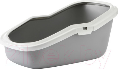 Туалет-лоток Savic Aseo (бело-серый)