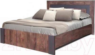 Двуспальная кровать MySTAR Вирджиния 100.1804 (таксус/графит)