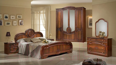 Комплект мебели для спальни ФорестДекоГрупп Щара-4 (орех)