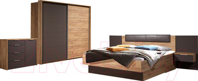 Комплект мебели для спальни ФорестДекоГрупп Терра (орех)