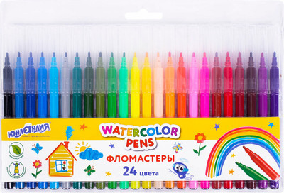 Фломастеры Юнландия Классные! / 152480 (24цв)