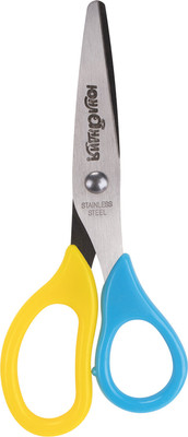 Ножницы канцелярские Юнландия 237110 (желтый/голубой)