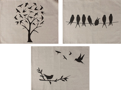 Набор полотенец Pole Kvetak (Беларускі лён) 46x60 24С27-ШР/р.п/фкор/к (1 Ласточки-Касатки 374/сорт 1)