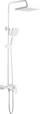 Душевая система со смесителем Shevanik S6836C (белый)