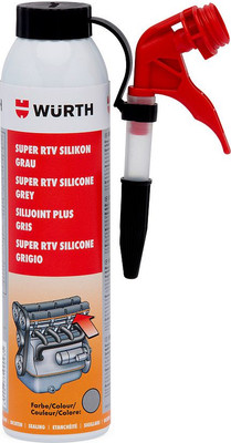 Герметик силиконовый Wurth Super RTV Plus / 08933316 (200мл, серый)