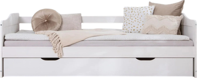 Двухъярусная выдвижная кровать Dipriz Бонни 90x200 / Д.80040.1 (белый воск)