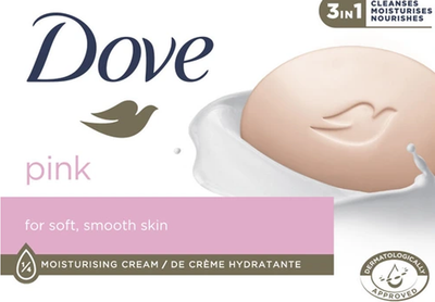 Мыло твердое ДАВ Pink Увлажняющее (90г)