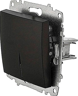 Выключатель El-Bi Zena-Vega / 609-014800-201 (черный)