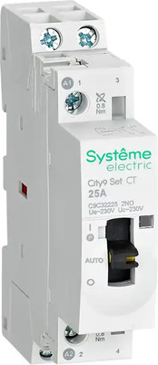 Контактор Systeme (Schneider) Electric City9 Set 2P 2НО 25A AC 230В-230В / C9C32225