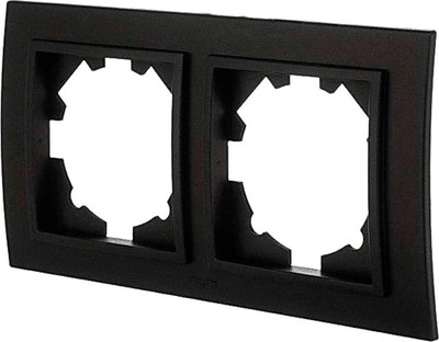 Рамка для выключателей и розеток El-Bi Zena / 500-014800-226 (черный)