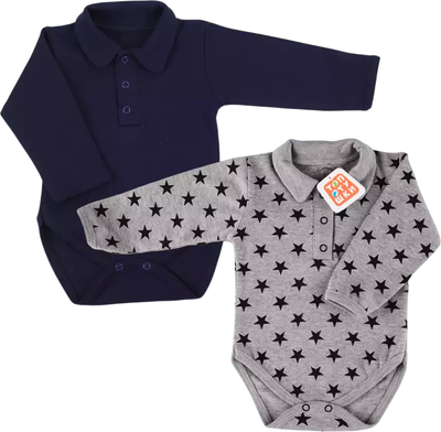 Боди для малышей Топотушки Звездопад 7429-74 (2шт)