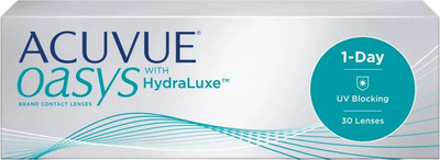 Комплект контактных линз Acuvue Oasys 1 Day With Hydraluxe Sph -8.50 R8.5 D14.3 (30шт)