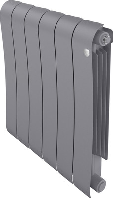 Радиатор биметаллический Royal Thermo Infinity 500 Silver Satin (6 секций)