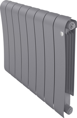 Радиатор биметаллический Royal Thermo Infinity 500 Silver Satin (8 секций)