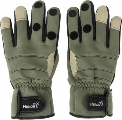 Перчатки для охоты и рыбалки Helios HS-HY-D13-XL (XL, хаки)