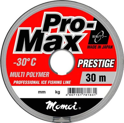 Леска монофильная Momoi Pro-Max Prestige 0.074мм (30м)