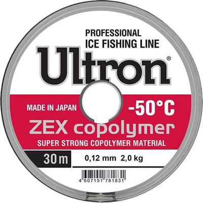 Леска монофильная Momoi Ultron Zex Copolymer 0.12мм (30м)