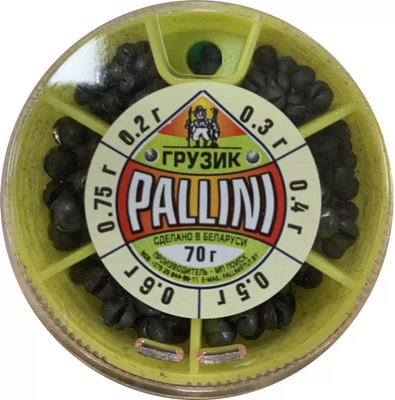 Набор грузил рыболовных Pallini 406193 (70г)