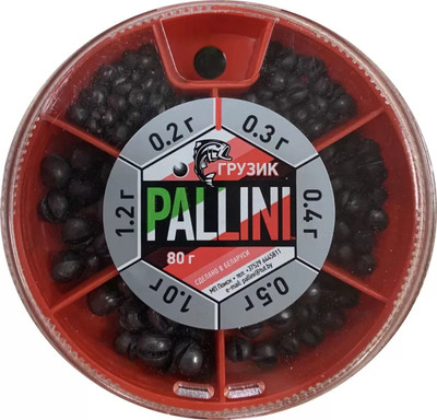 Набор грузил рыболовных Pallini 431012 (80г)