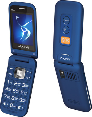 Мобильный телефон Maxvi E5 up (синий)
