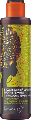 Шампунь для волос Белита-М Бессульфатный Против перхоти с африканским черным мылом (250г)