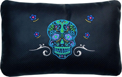 Подушка для автомобиля MATEX Черепа / 27-737 (синий)