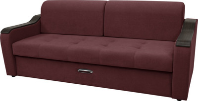 Диван Сириус Лидер-3 ППУ (Eva 15 велюр темно-бордовый)