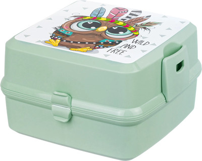 Набор для ланча El Casa Сова в перьях / 640344 (фисташковый)