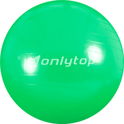 Фитбол гладкий Onlytop Антивзрывной / 10658257 (55см, зеленый)