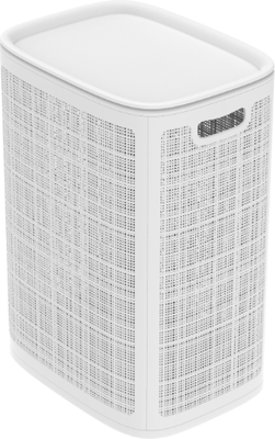 Корзина для белья Альт-Пласт Лен АП 371 / 312200 (белый)