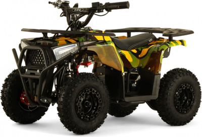 Детский квадроцикл RiverToys Mika (желтый камуфляж)