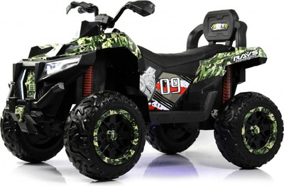 Детский квадроцикл RiverToys X999XX (зеленый камуфляж)
