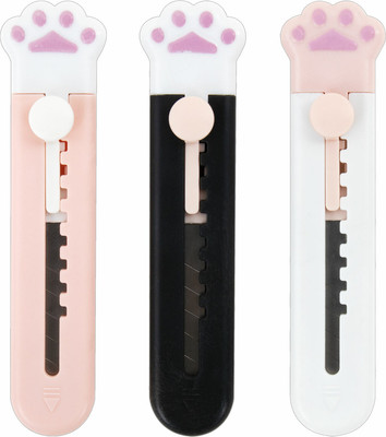 Набор ножей канцелярских Brauberg Hobby. Cat Paw / 238345 (3шт)