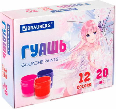 Гуашь Brauberg 192559 (12цв)
