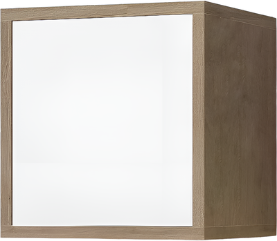 Полка ML Smart Group Соколянка 35x25x35 (фасад фарфор белый/корпус дуб кендал натуральный)