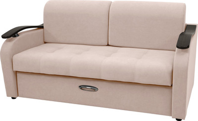 Диван Сириус Лидер-2 НПБ 175x110 (Eva 01 велюр белый)