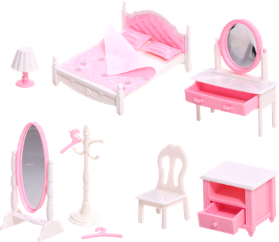 Комплект аксессуаров для кукольного домика Happy Valley Крошики. Уютный дом. Спальня D12 / 10577217