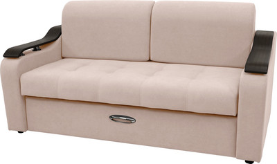 Диван Сириус Лидер-4 НПБ 185x110 (Eva 01 велюр белый)