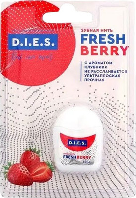 Зубная нить D.I.E.S. Клубника (15м)