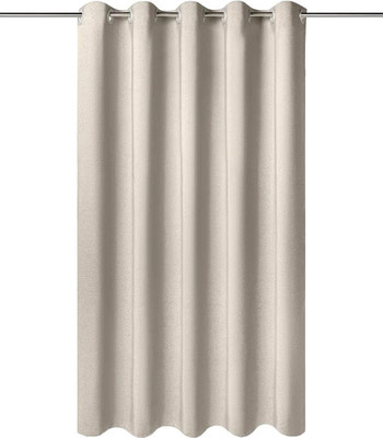 Шторка-занавеска для ванны Home One Linen 200х200 / 428414 (бежевый)