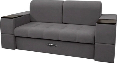 Диван Сириус Лидер-13 НПБ 215x110 (Eva 07 велюр темно-серый)